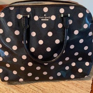 Kate Spade black with white dots bag
